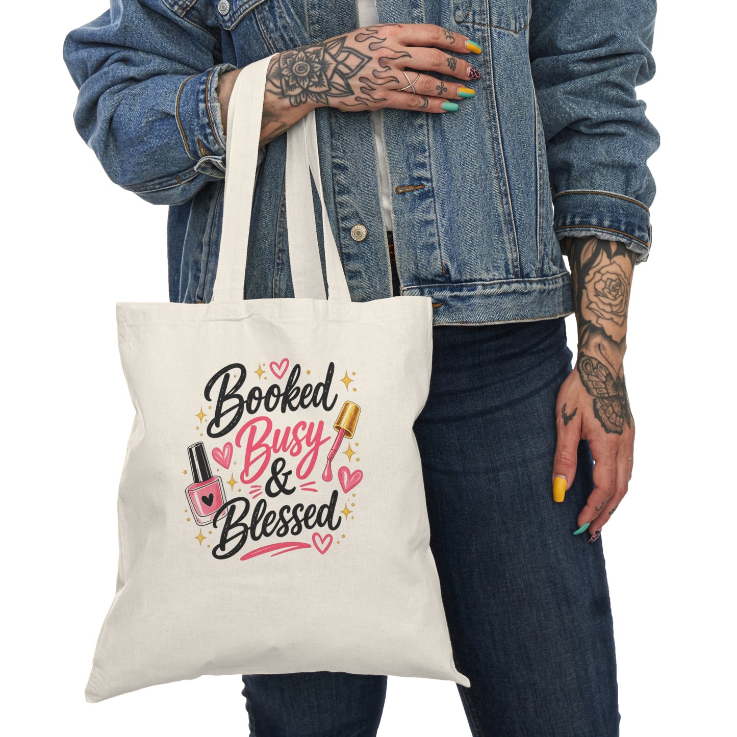 Booked, Busy & Blessed Tote Bag